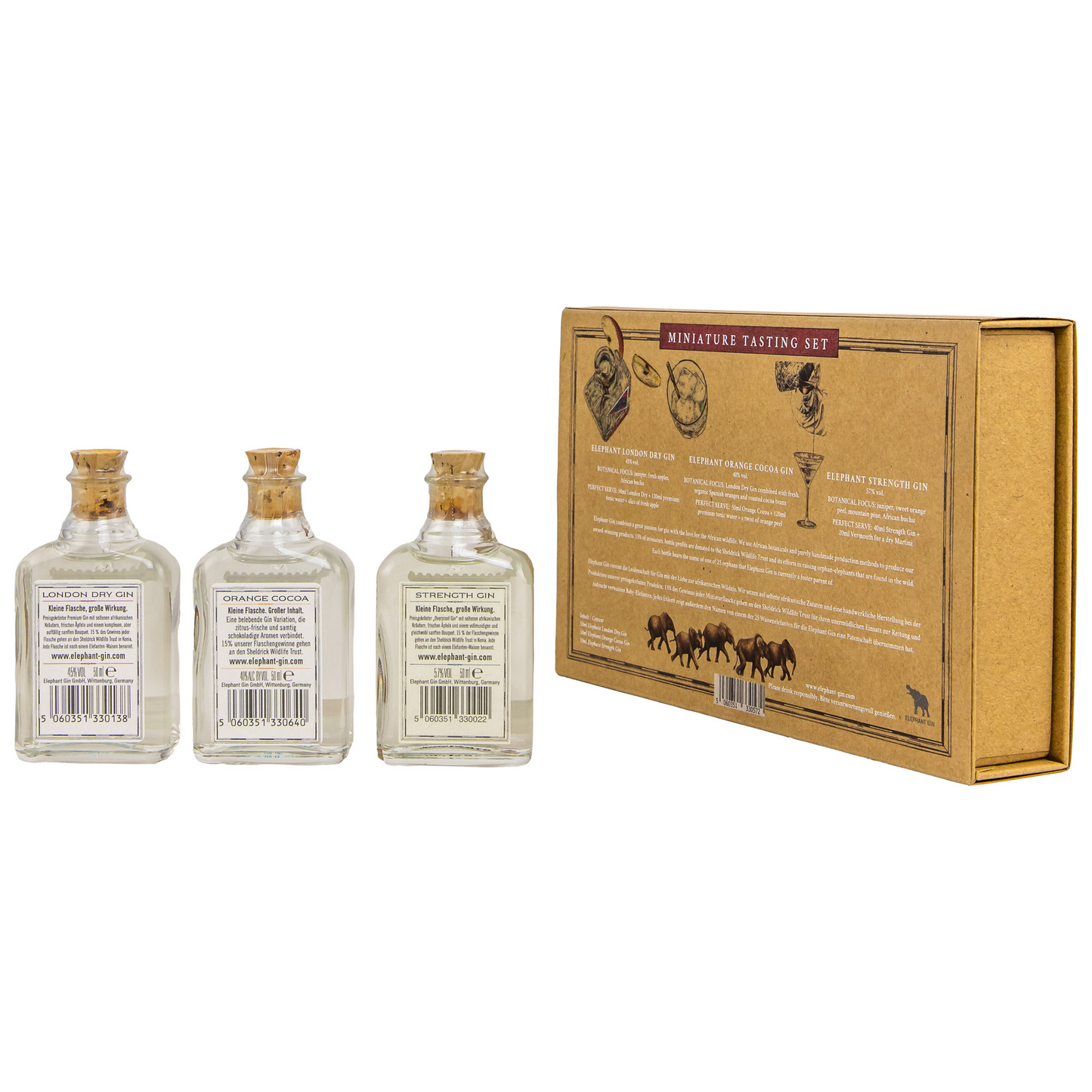 ELEPHANT GIN - Tastingset - 47,3% Vol.