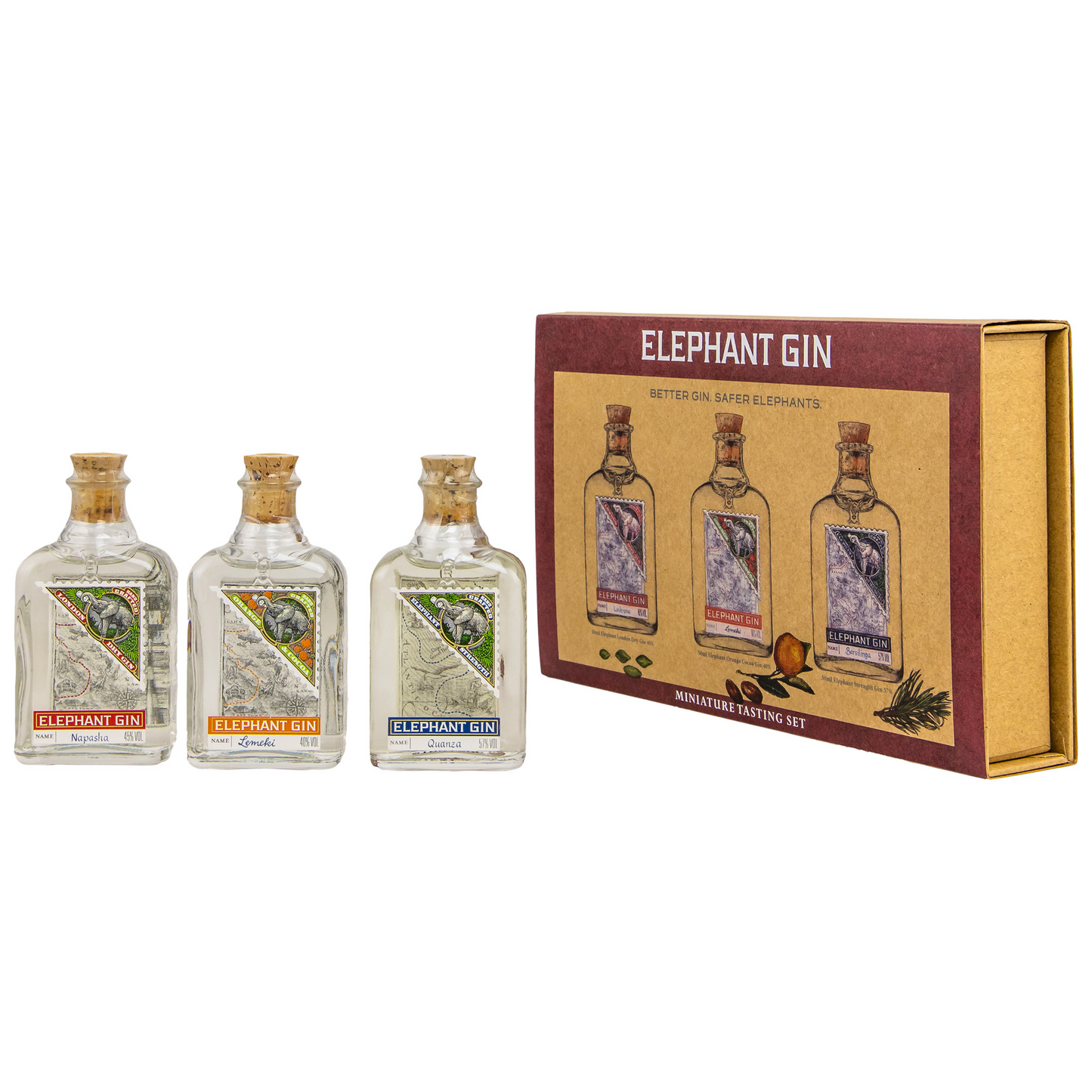 ELEPHANT GIN - Tastingset - 47,3% Vol.