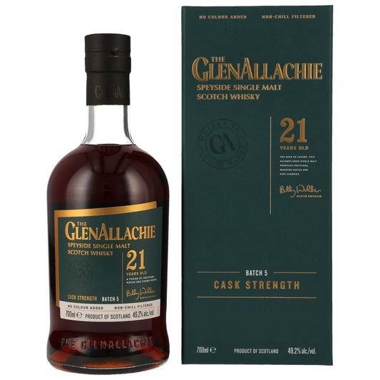 GLENALLACHIE - 21 Jahre Cask Strength - 49,2% Vol.