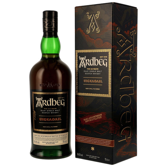 Ardbeg Uigeadail neue Ausstattung – Flasche und Geschenkverpackung