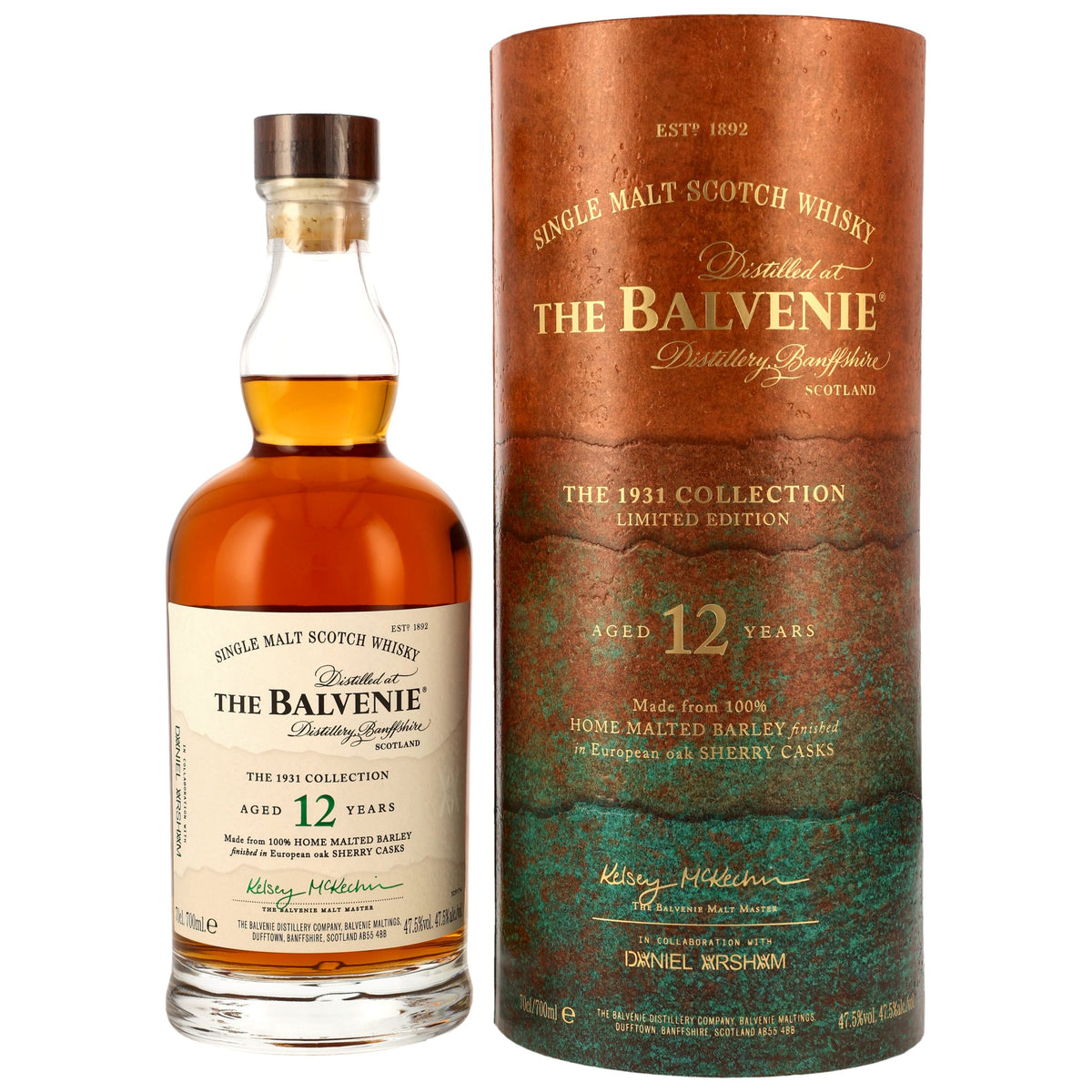 Balvenie 12 Jahre The 1931 Collection – Flasche und Tube