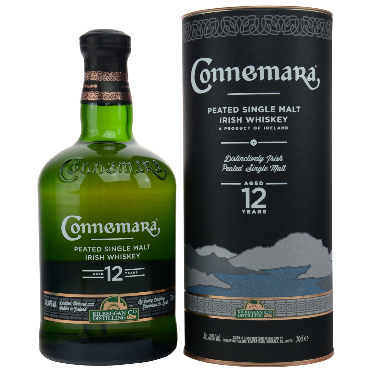 CONNEMARA - 12 Jahre Peated Single Malt Irish Whiskey - 40% Vol. – 0,7 Liter