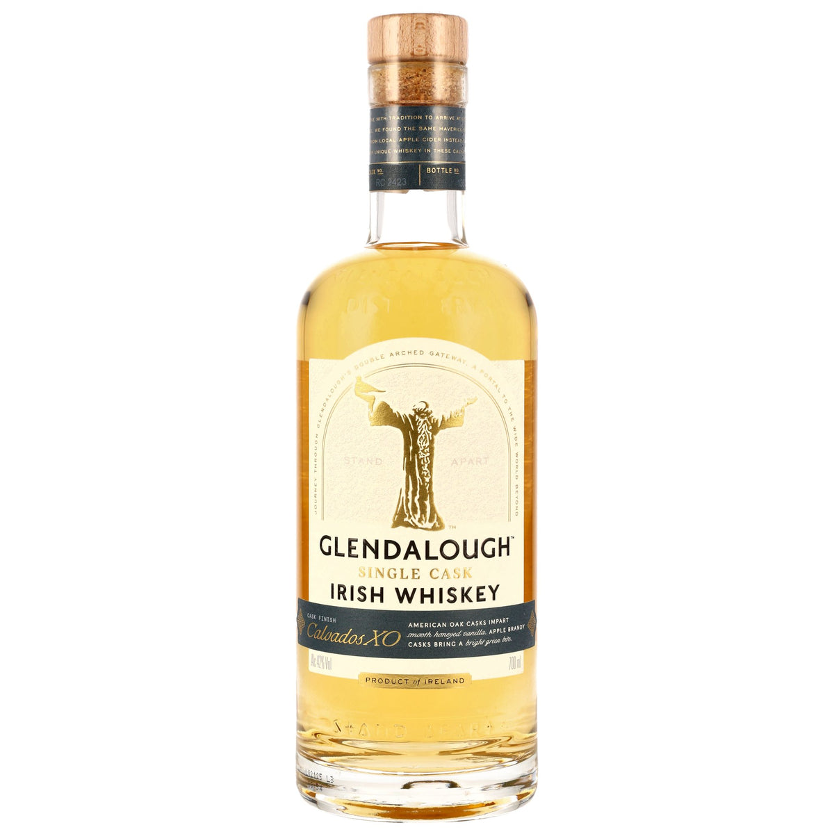 GLENDALOUGH - Single Cask Calvados XO Finish Irish Whiskey - 42% Vol. – 0,7 Liter