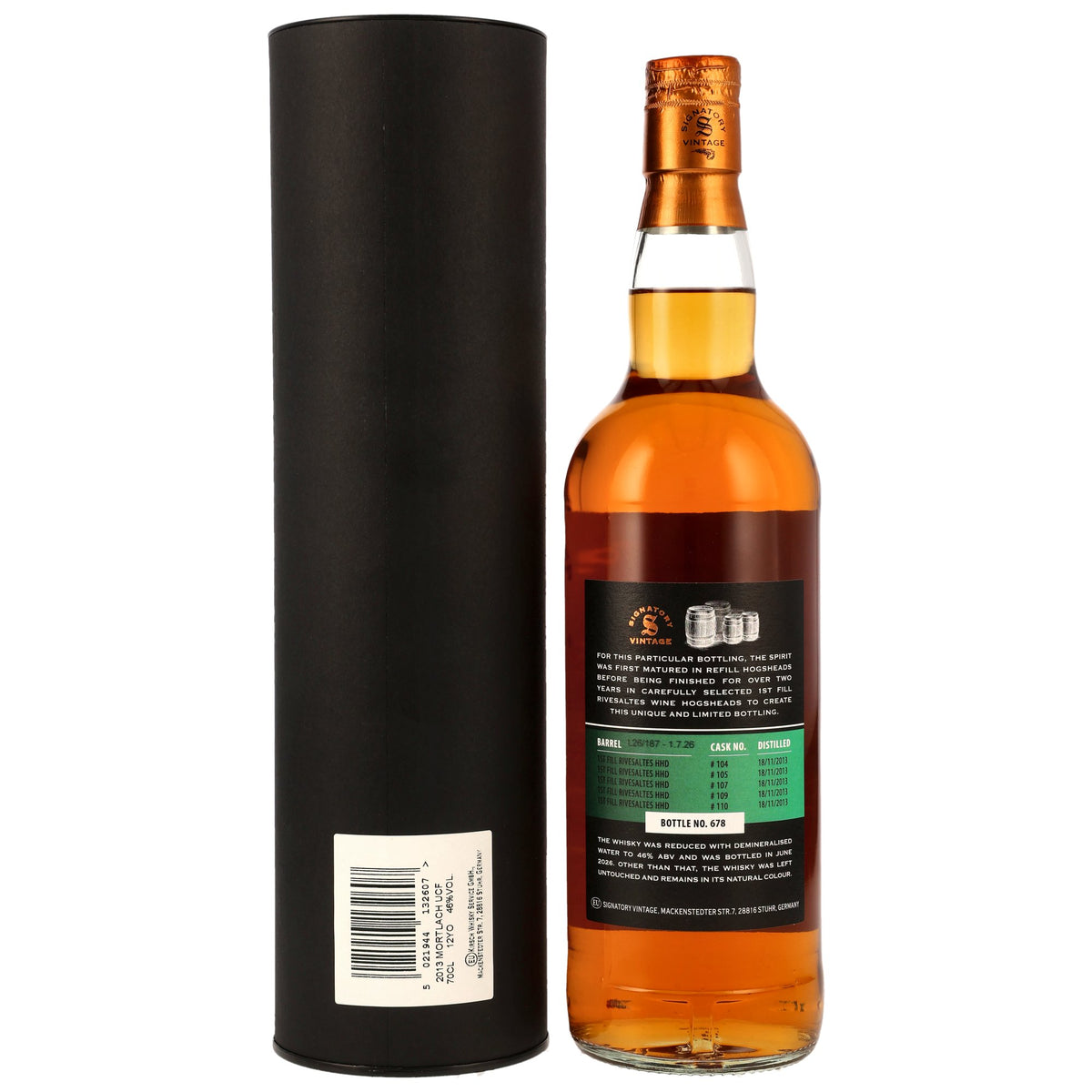 Mortlach 2013 12 Jahre Rivesaltes Finish Produktansicht