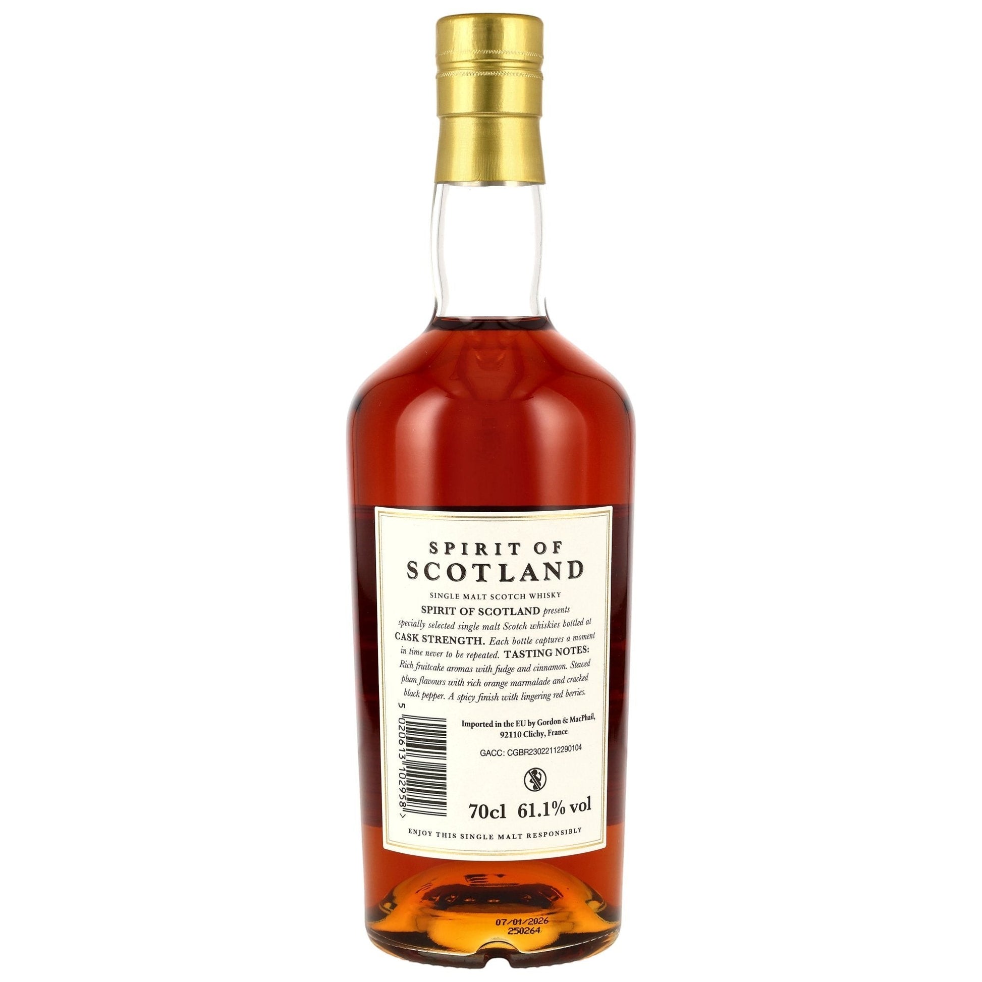 Schwarzbach Spirits Aberfeldy 2011 Single Malt Scotch Whisky in 70cl Flasche mit 61,1% Vol. aus First Fill Sherry Butt