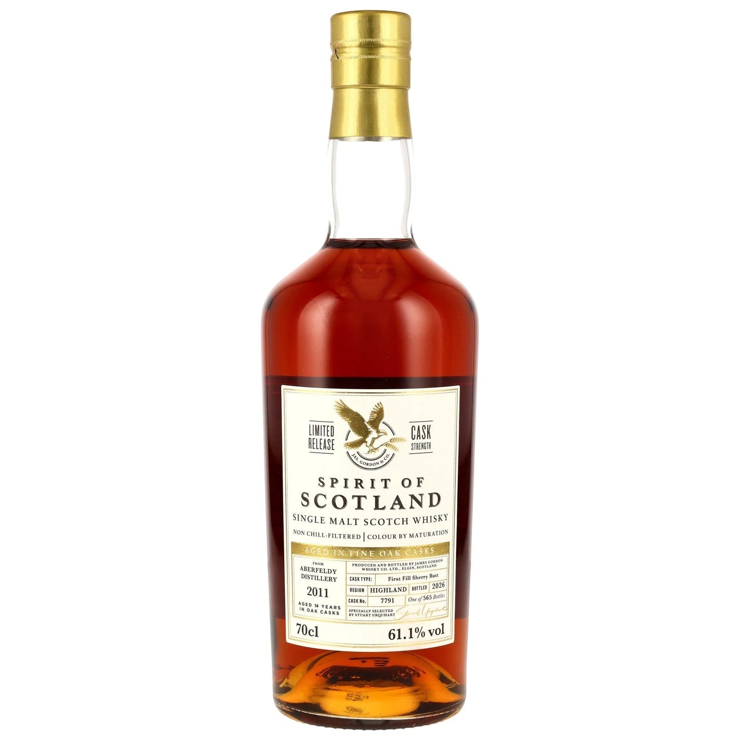 Schwarzbach Spirits: G&M Spirit of Scotland Aberfeldy 2011 Single Malt Scotch Whisky, 61,1% Vol. in Sherry Butt #7791