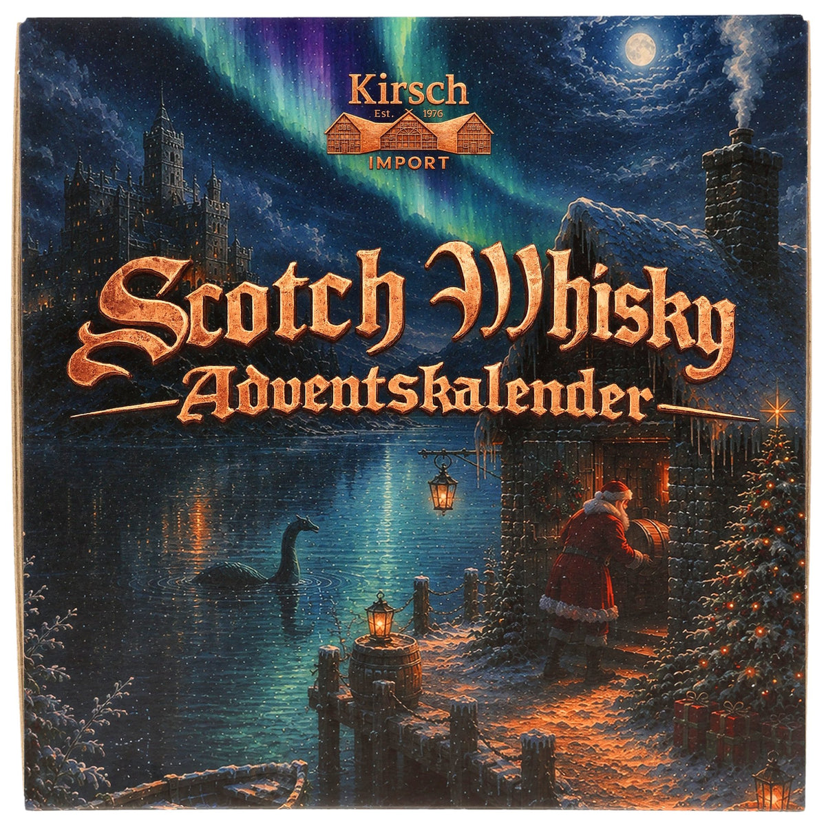 Scotch Whisky Adventskalender 2026 geöffnete Magnetbox