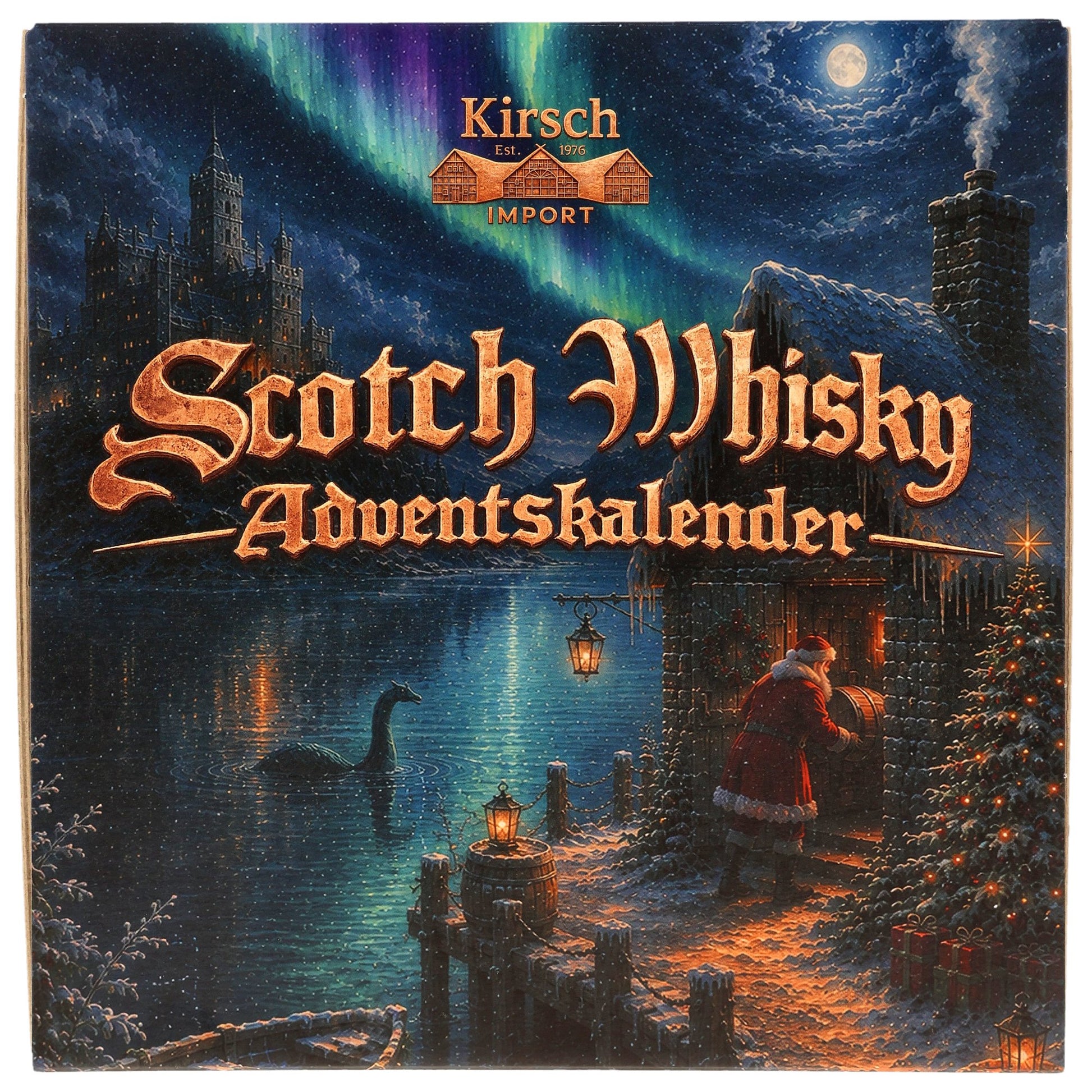 Scotch Whisky Adventskalender 2026 geöffnete Magnetbox