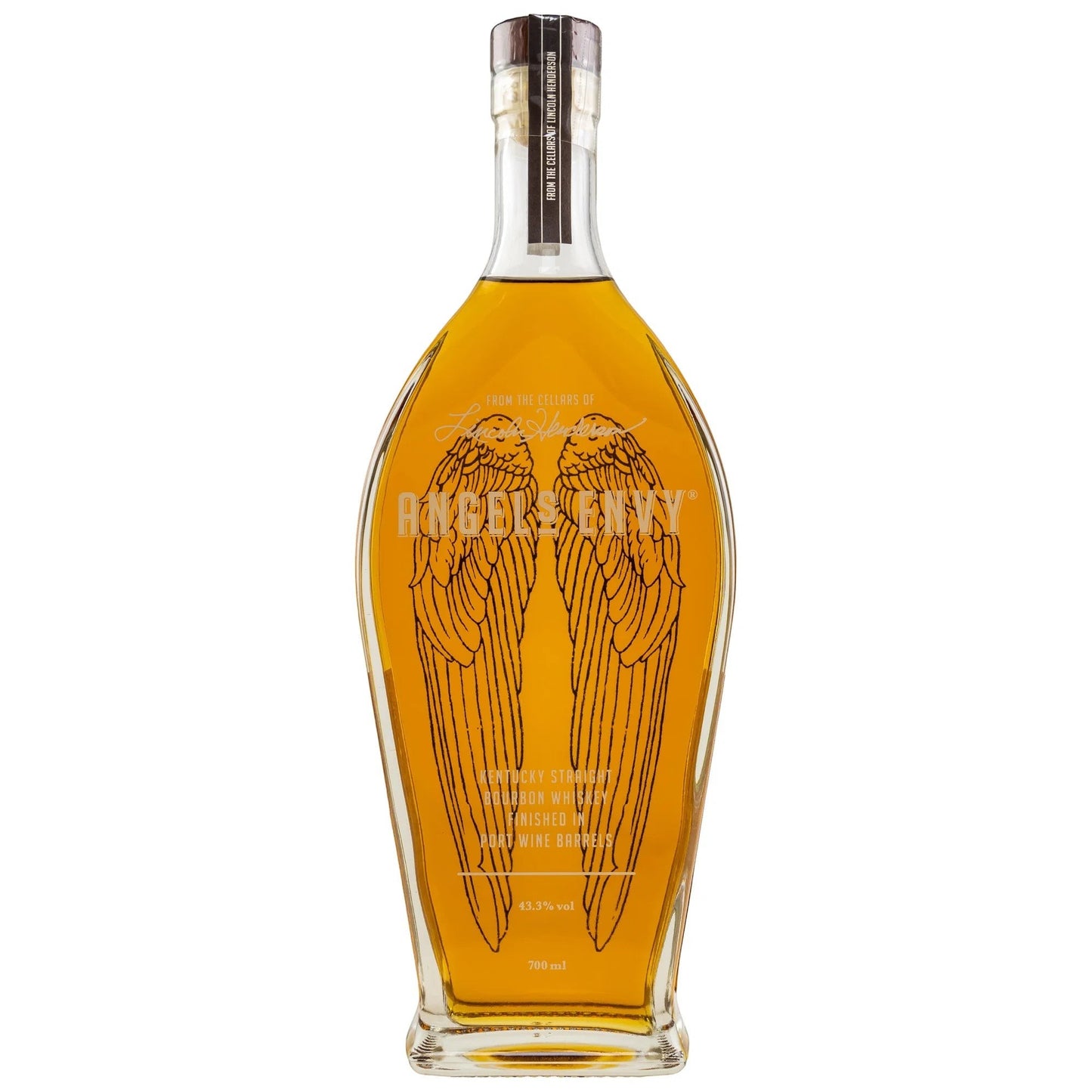 Schwarzbach Spirits Angel’s Envy Kentucky Straight Bourbon in einer eleganten Flasche mit markanten Engelsflügeln