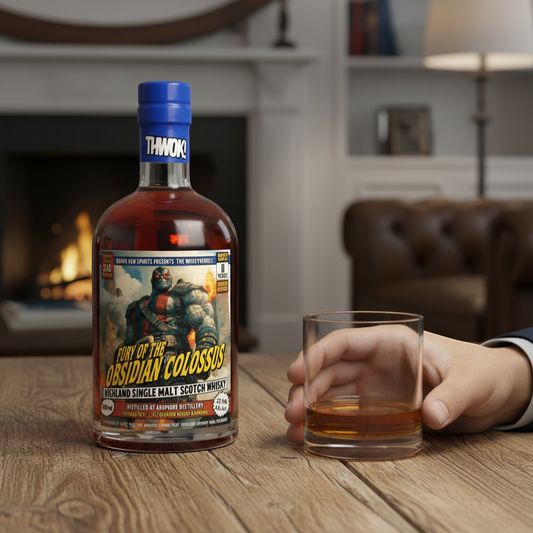 Schwarzbach Spirits Ardmore 11 y.o. Fury of the Obsidian Colossus Highland Single Malt Scotch Whisky, 55.9% Vol., 700ml, finished in sherry barrique.