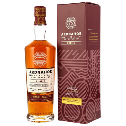 Schwarzbach Spirits Ardnahoe Bholsa Islay Single Malt Whisky mit Geschenkverpackung und Oloroso Sherryfass-Reifung