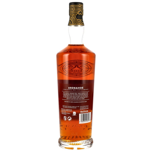 Schwarzbach Spirits Ardnahoe Oloroso Quarter Cask Limited Edition 2025 Islay Single Malt Whisky Flaschenrückseite