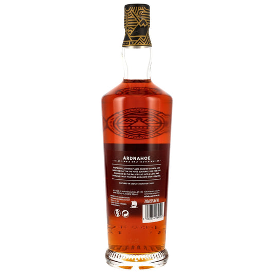 Schwarzbach Spirits Ardnahoe PX Quarter Cask Limited Edition 2025 Islay Single Malt Whisky Flaschenrückseite
