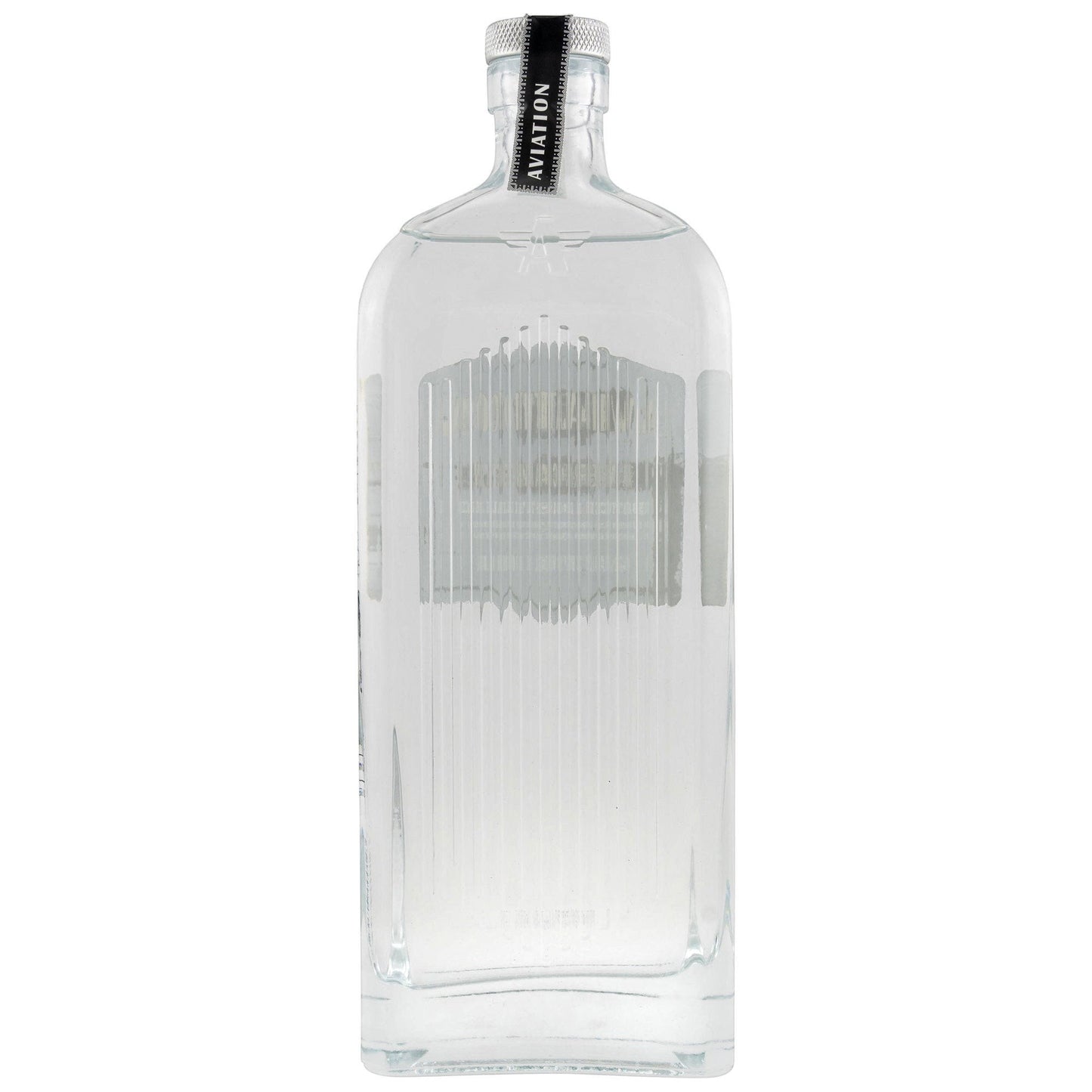 Schwarzbach Spirits Aviation American Gin bottle, clear liquid, 42% Vol., floral and citrus notes.