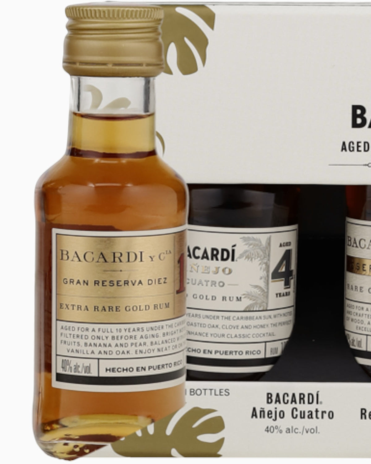 Schwarzbach Spirits Bacardi Discovery Pack mit drei Rum Miniaturen in einer Geschenkverpackung