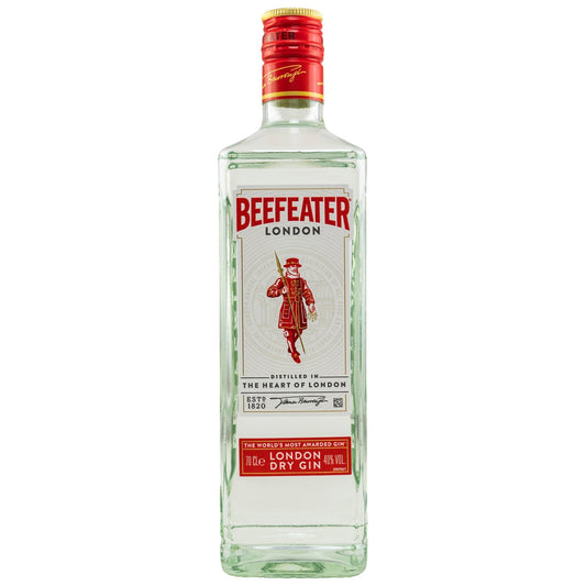 Schwarzbach Spirits Beefeater London Dry Gin Flasche mit 40% Vol. und 0.7L Inhalt, klassisch und frisch im Aroma.