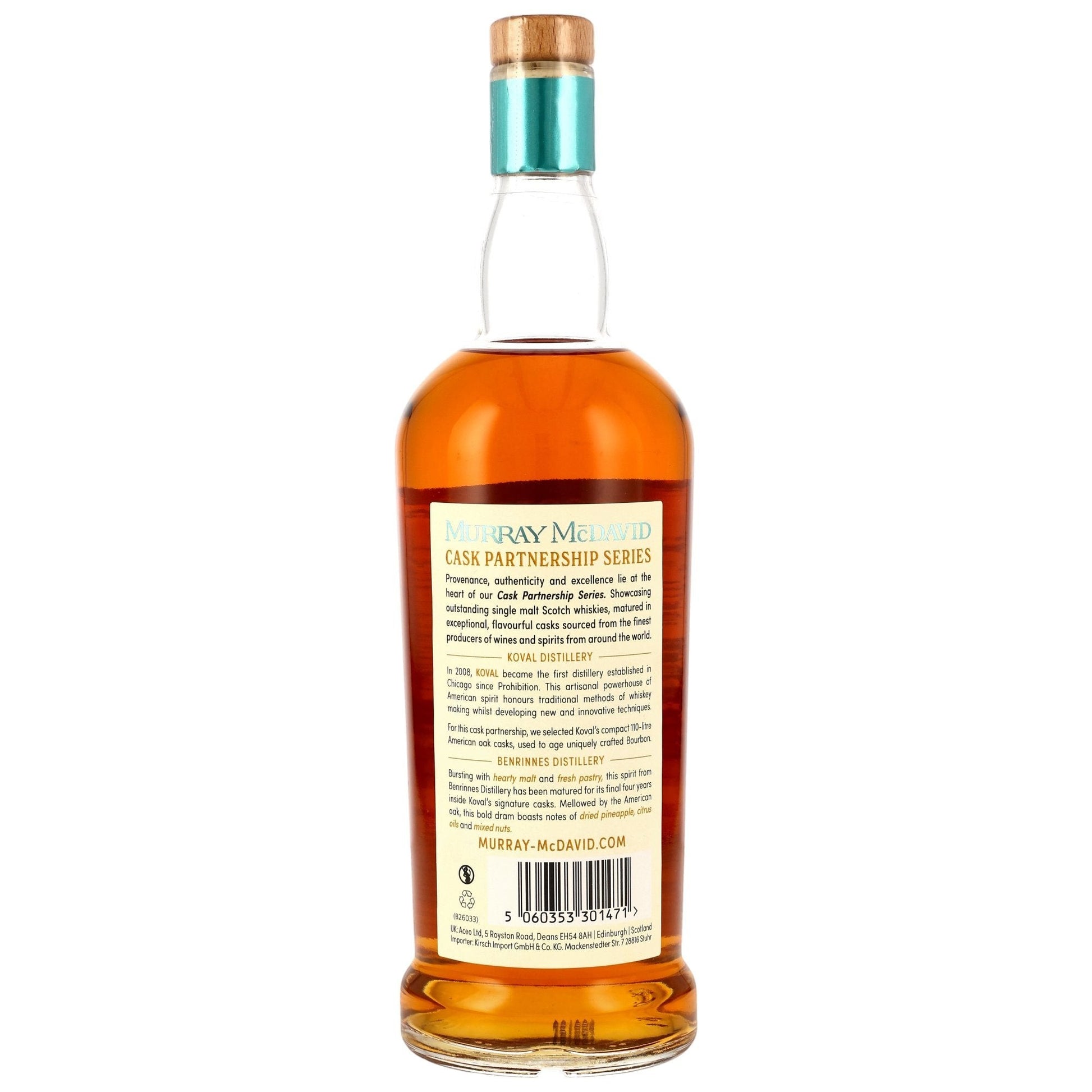 Schwarzbach Spirits Benrinnes 2016/2026 9 Jahre Koval Bourbon Cask Finish Single Malt Whisky, 55,2% Vol.