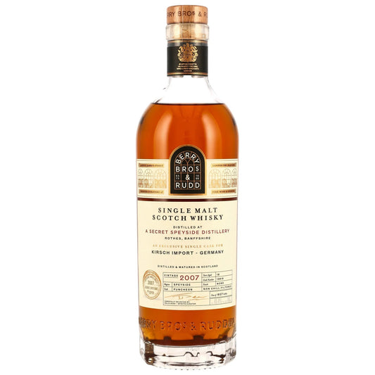 Schwarzbach Spirits: Berry Bros. & Rudd Single Malt Scotch Whisky, 18 Jahre, 65,4% Vol., dunkle Früchte, Gewürze, Eiche, First Fill Puncheon