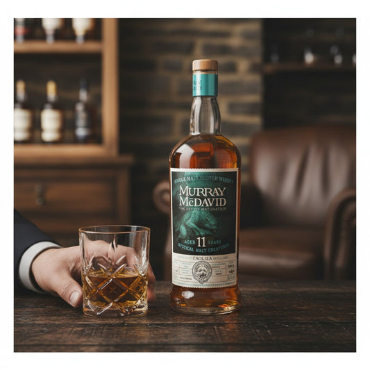 Schwarzbach Spirits Caol Ila 11 Year Old Mystical Malt Creatures single malt Scotch whisky, 56.3% Vol. in a glass bottle.