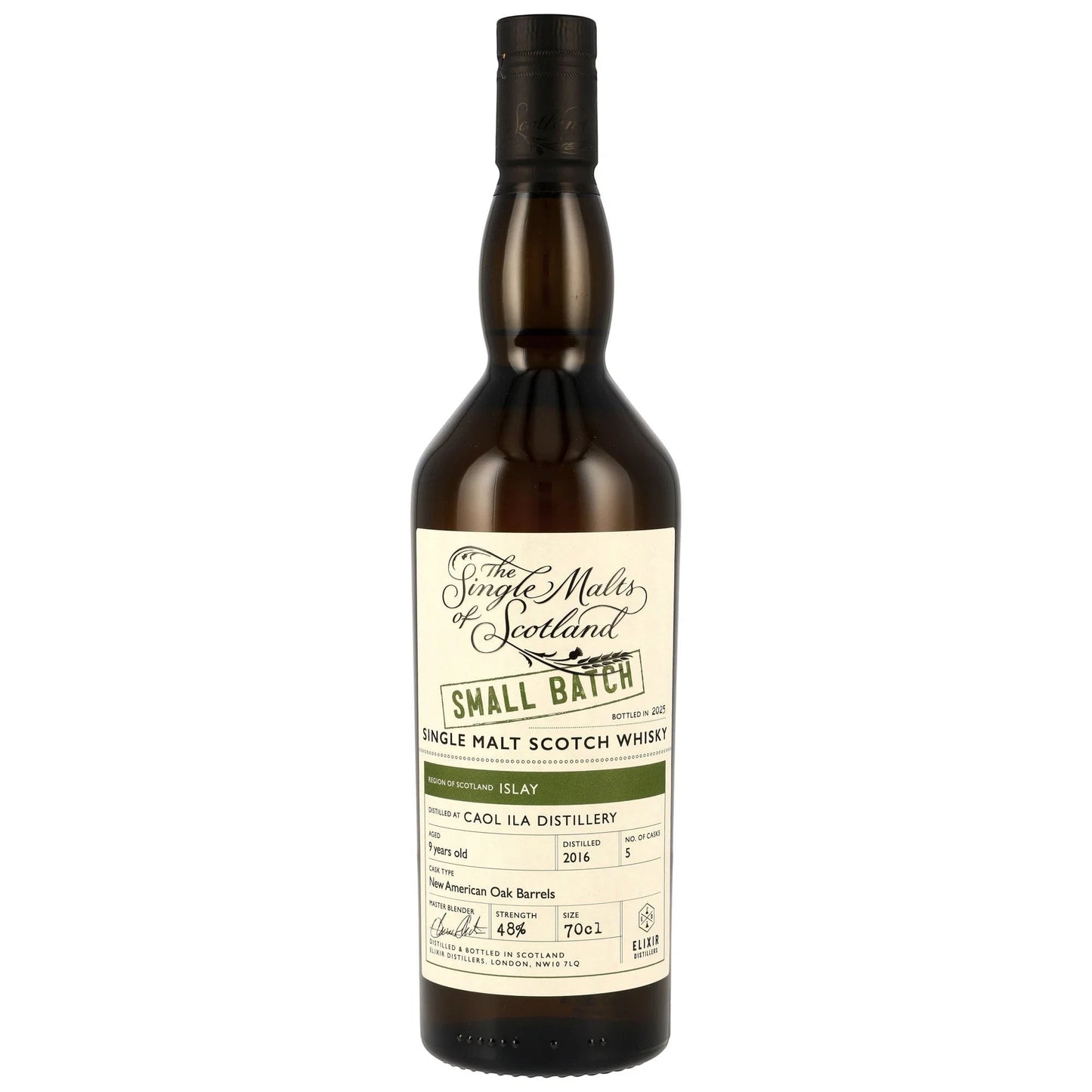 Schwarzbach Spirits Caol Ila 9 Jahre Small Batch Single Malt Scotch Whisky in New American Oak Barrels, 48% Vol.