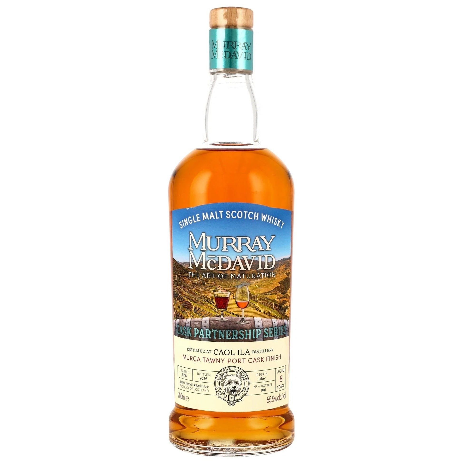 Schwarzbach Spirits: Caol Ila 8 Jahre Murca Tawny Port Cask Finish Single Malt Scotch Whisky, 55,9% Vol.
