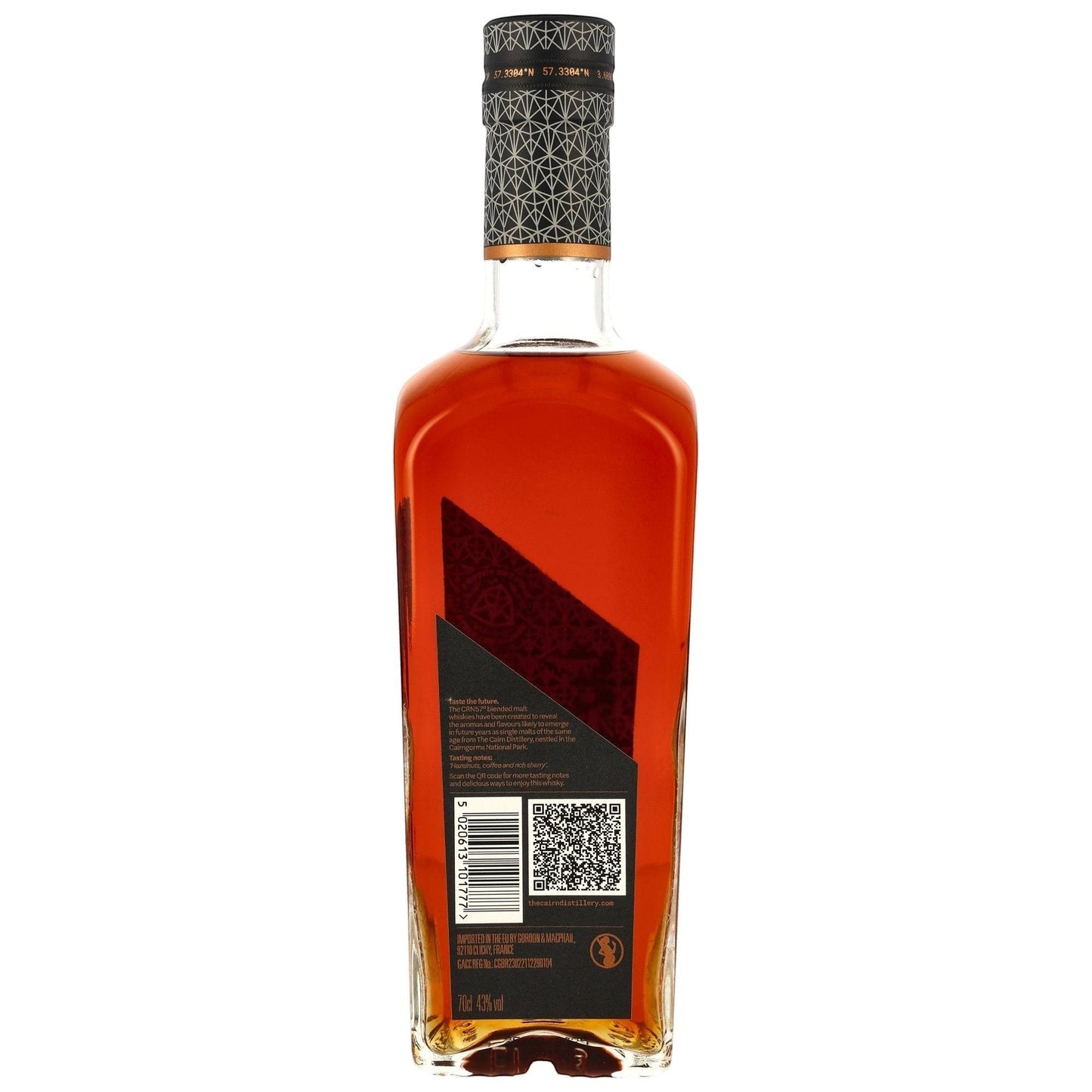 Schwarzbach Spirits CRN57 40 Jahre Blended Malt Scotch Whisky, 43% Vol., 70cl. Bernsteinfarbener Whisky mit nussigen, röstigen und süßen Noten.