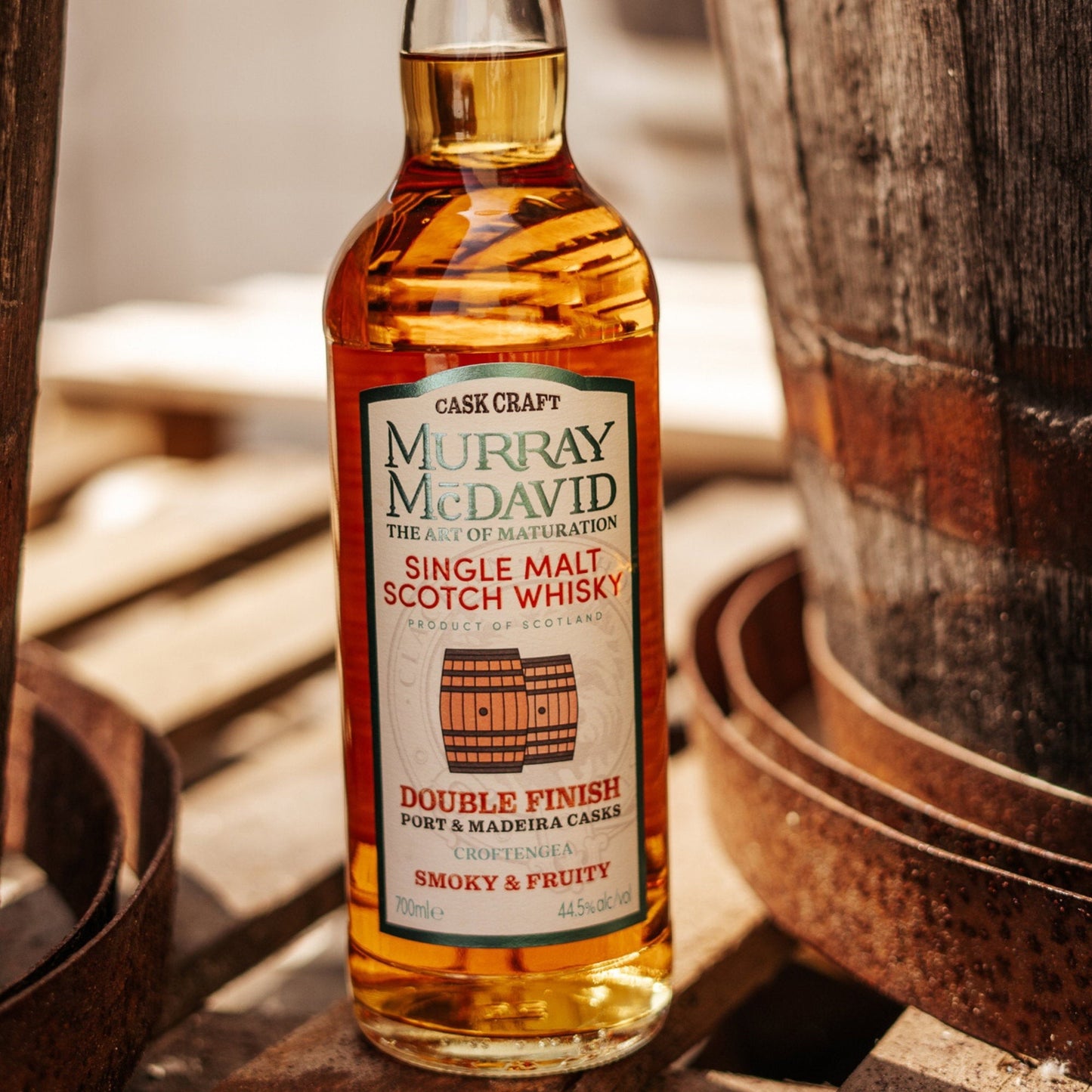 Schwarzbach Spirits Croftengea Murray McDavid Single Malt Whisky mit Port- und Madeira-Finish in einer Glasflasche