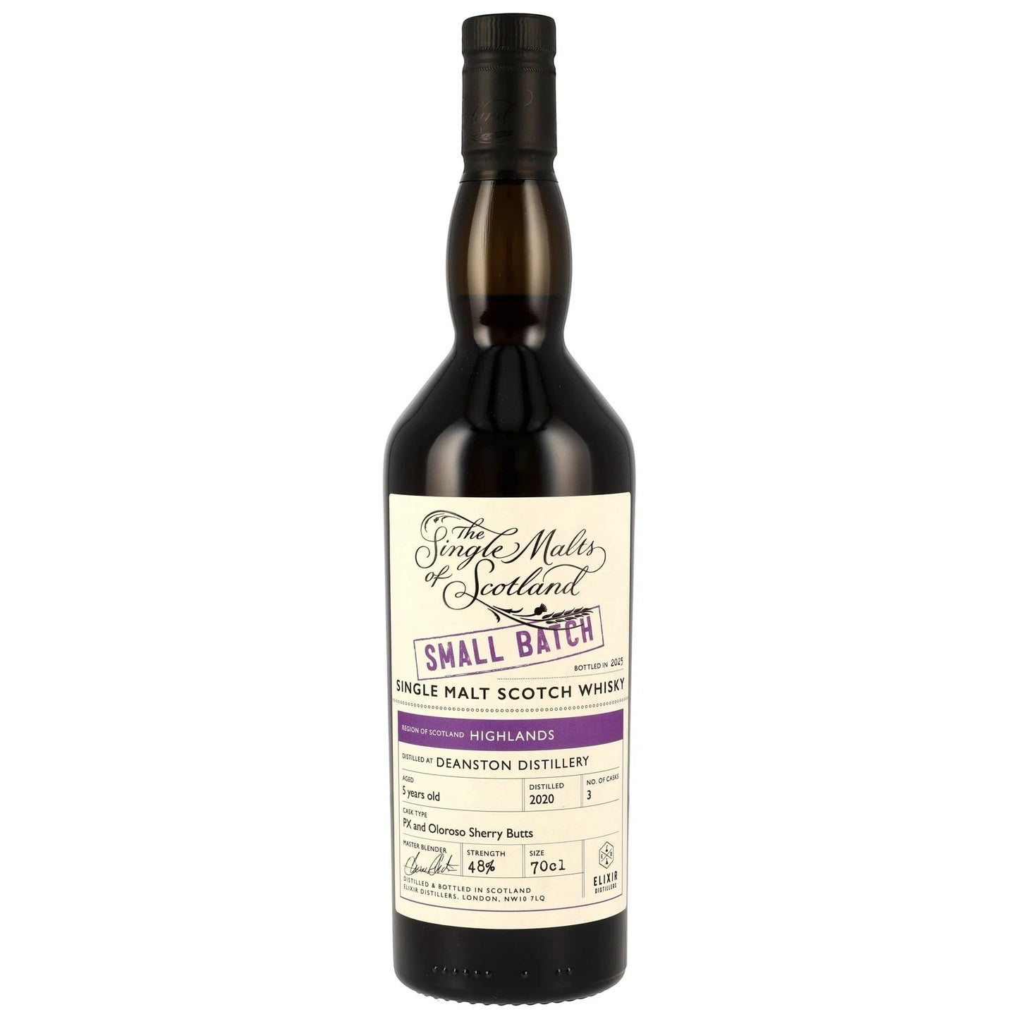 Schwarzbach Spirits DEANSTON 5 Jahre PX & Oloroso Sherry Butts Small Batch Single Malt Scotch Whisky, 48% Vol.