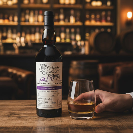 Schwarzbach Spirits DEANSTON Small Batch Single Malt Scotch Whisky, 5 Jahre alt, gereift in PX & Oloroso Sherry Butts, 48% Vol.