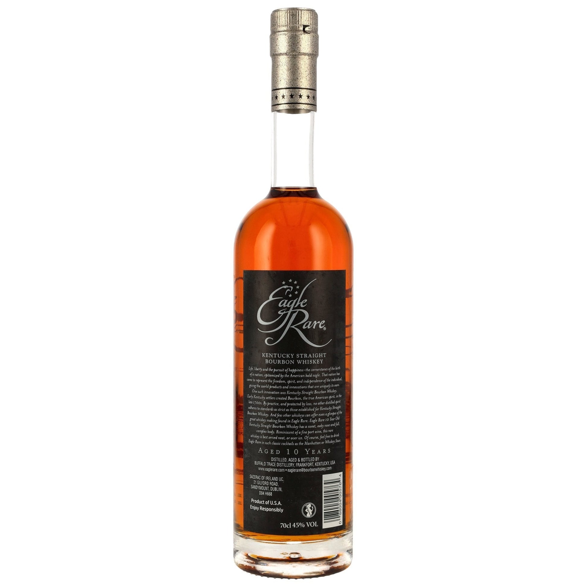 Schwarzbach Spirits Eagle Rare 10 Jahre Kentucky Straight Bourbon Whiskey in Glasflasche, 45% Vol.