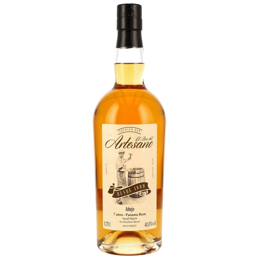Schwarzbach Spirits El Ron del Artesano 7 Jahre Panama Rum, bernsteinfarben, aus Bourbonfässern gereift, 40% Vol.