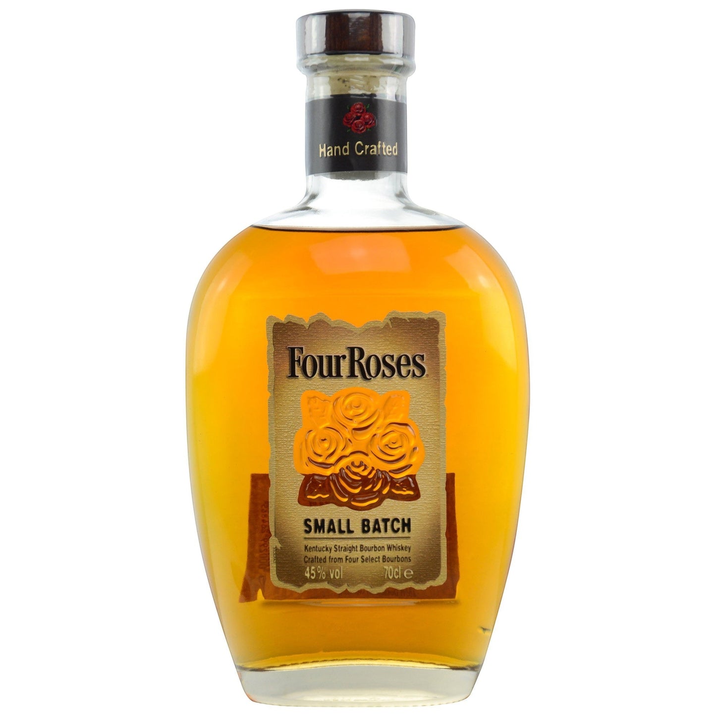 Schwarzbach Spirits Four Roses Small Batch Bourbon Whiskey in einer 0,7l Flasche mit goldenem Inhalt