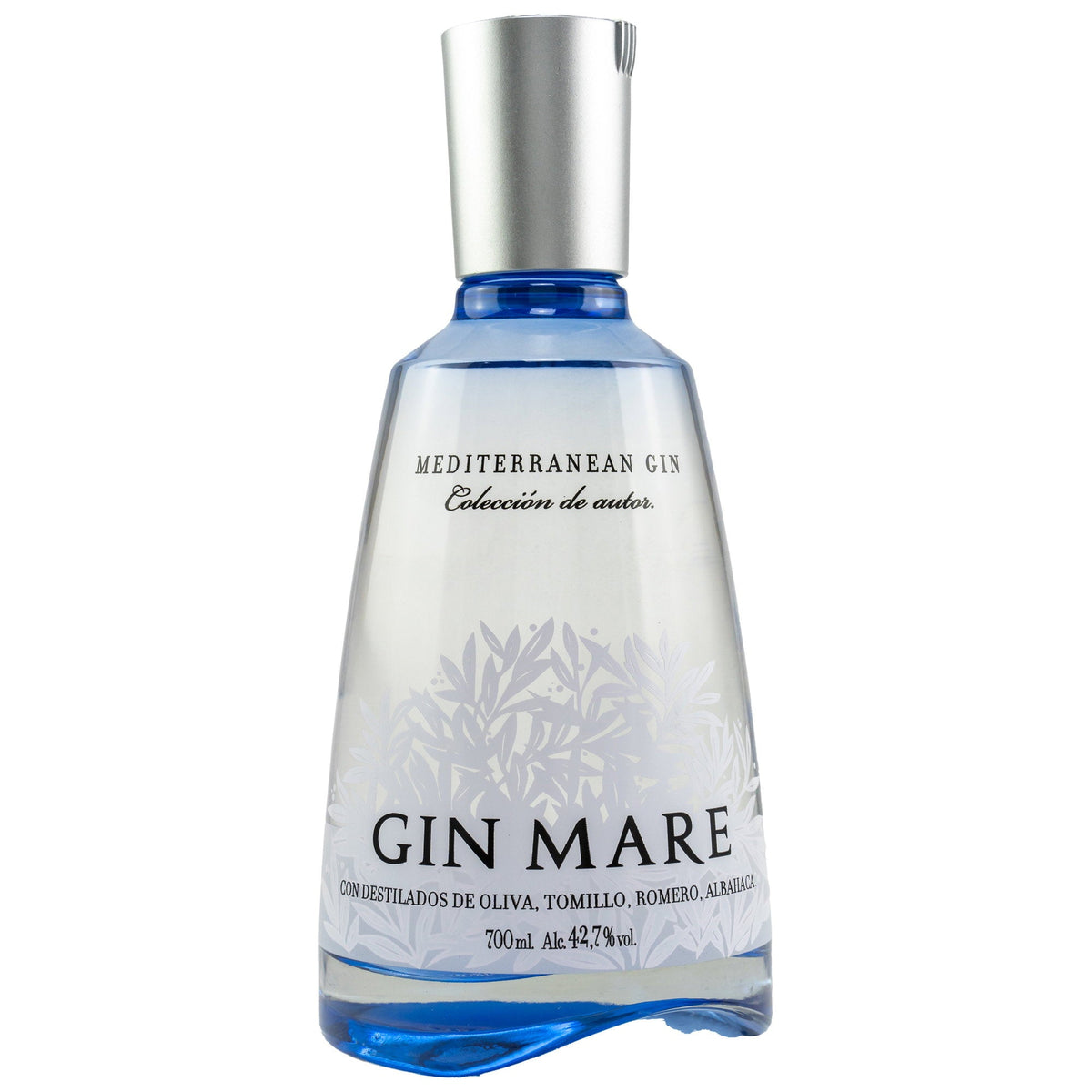 Schwarzbach Spirits Gin Mare Flasche mit mediterranem Design, 700ml, 42,7% Vol. spanischer Gin mit Kräuternoten.