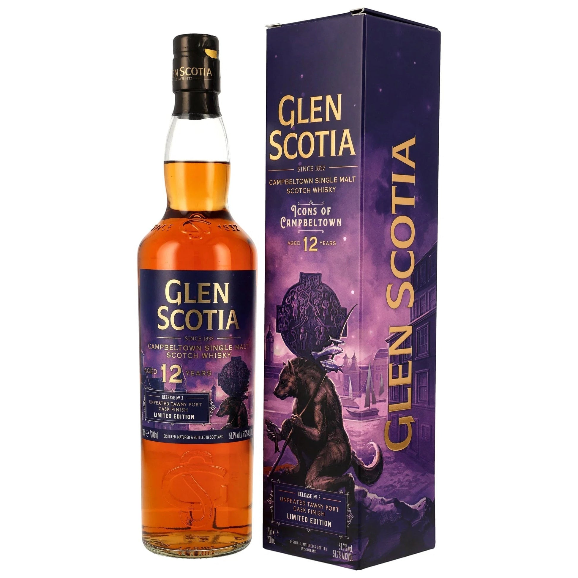 Schwarzbach Spirits: Glen Scotia 12 Jahre Tawny Port Cask Finish, Single Malt Scotch Whisky, 51,7% Vol.