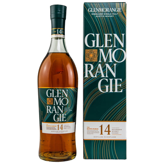 Schwarzbach Spirits GLENMORANGIE 14 Jahre Quinta Ruban Single Malt Scotch Whisky in Portweinfässern gereift, 46% Vol.