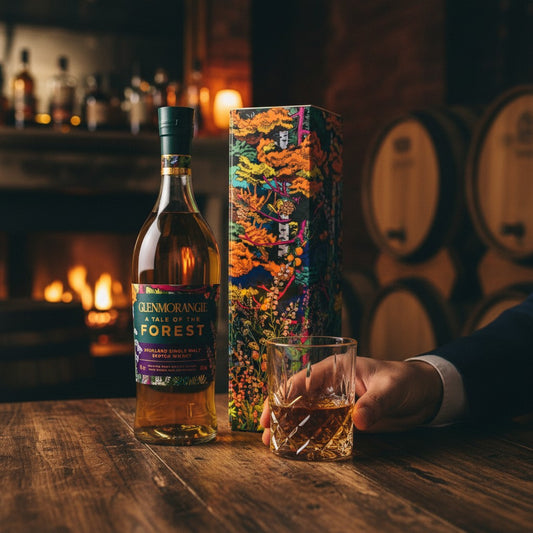Schwarzbach Spirits: Glenmorangie A Tale of the Forest Single Malt Scotch Whisky, 46% Vol., 0.7L, mit Wald-Botanicals, in bunter Geschenkverpackung