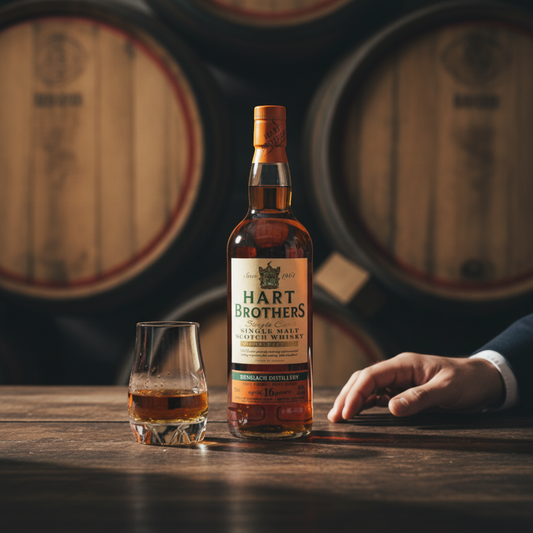 Schwarzbach Spirits Hart Brothers Benriach 16 Year Old Single Malt Scotch Whisky, 700ml, 55.9% Vol. Aged in a first fill sherry butt.