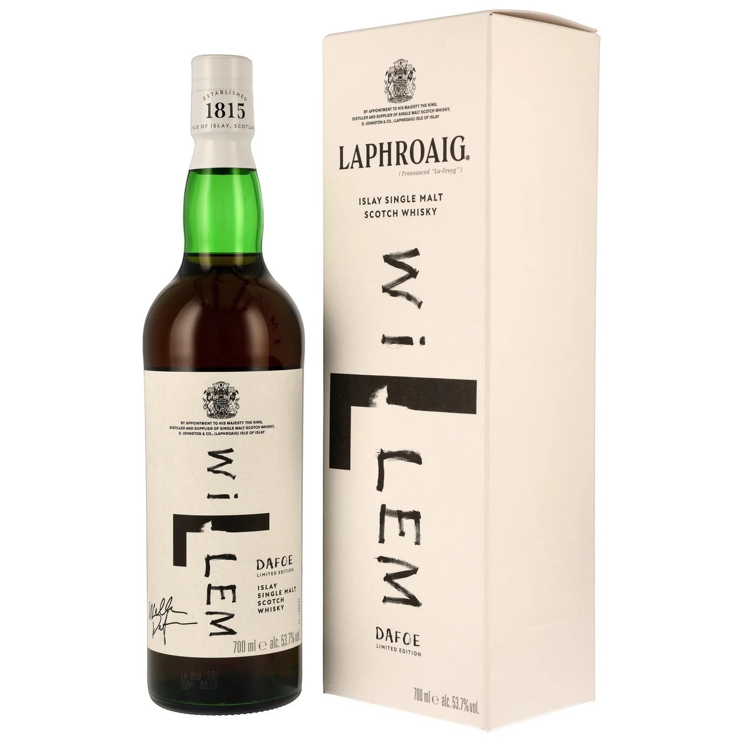 Schwarzbach Spirits Laphroaig 14 Jahre Willem Dafoe Edition Islay Single Malt Scotch Whisky in Oloroso Sherry Casks, 53,7% Vol.