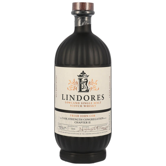Schwarzbach Spirits bottle of Lindores Abbey Friar John Cor Congregation Chapter II Lowland Single Malt Scotch Whisky