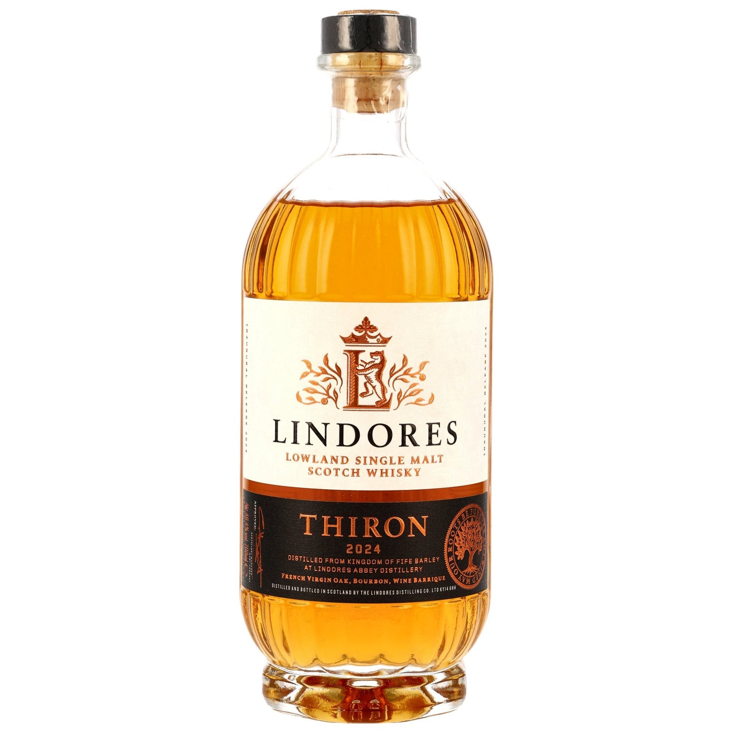 Schwarzbach Spirits bottle of Lindores Abbey Thiron 2024 Limited Edition Lowland Single Malt Scotch Whisky
