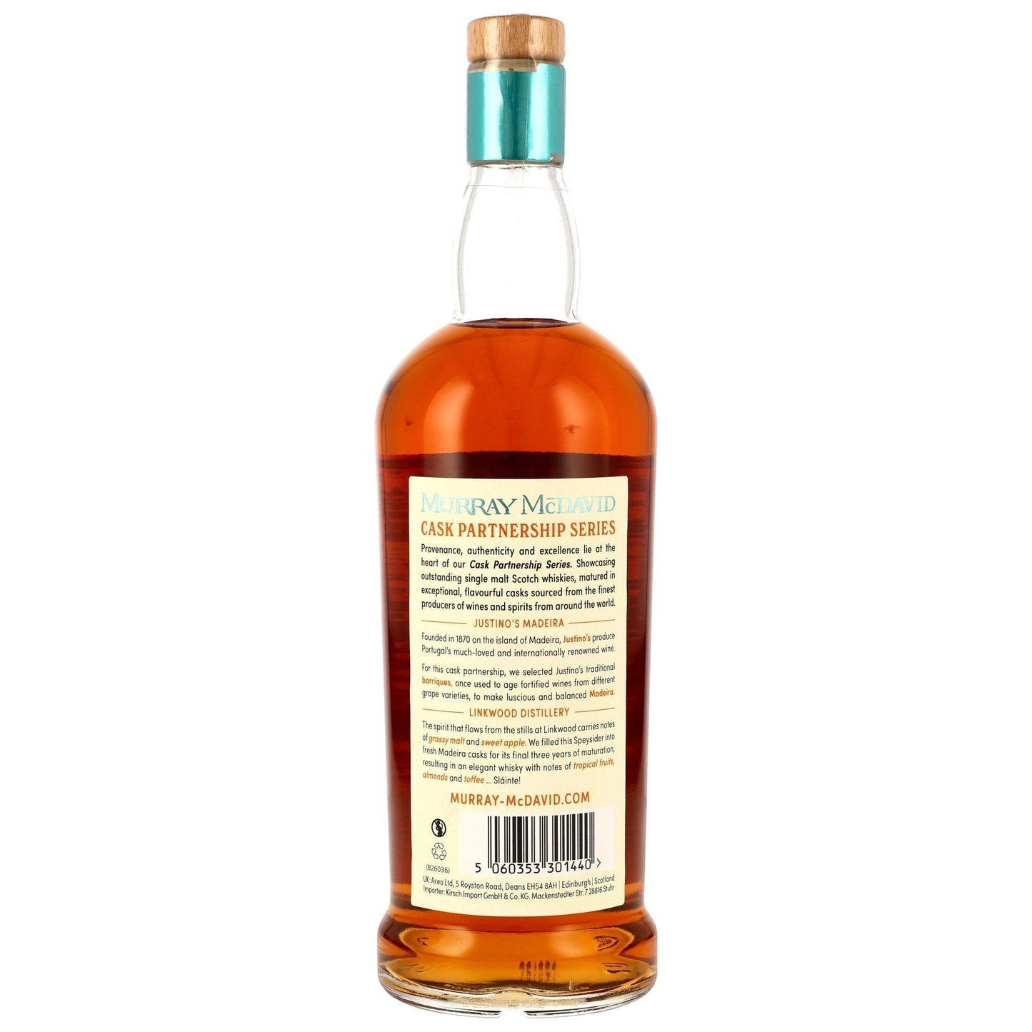 Schwarzbach Spirits: Linkwood 2017/2026 8 Jahre Justino's Madeira Cask Finish Single Malt Whisky, 55,2% Vol.