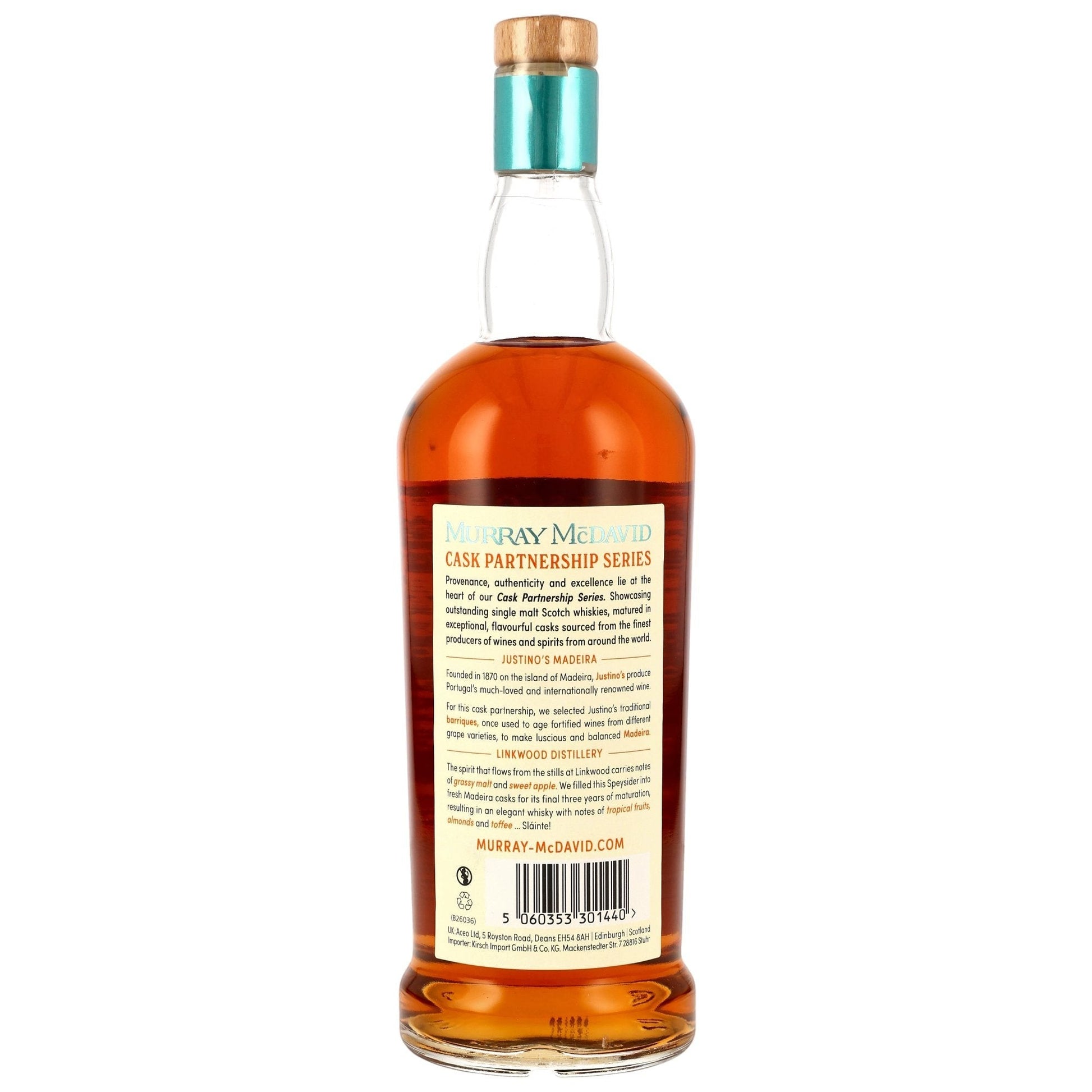 Schwarzbach Spirits: Linkwood 2017/2026 8 Jahre Justino's Madeira Cask Finish Single Malt Whisky, 55,2% Vol.