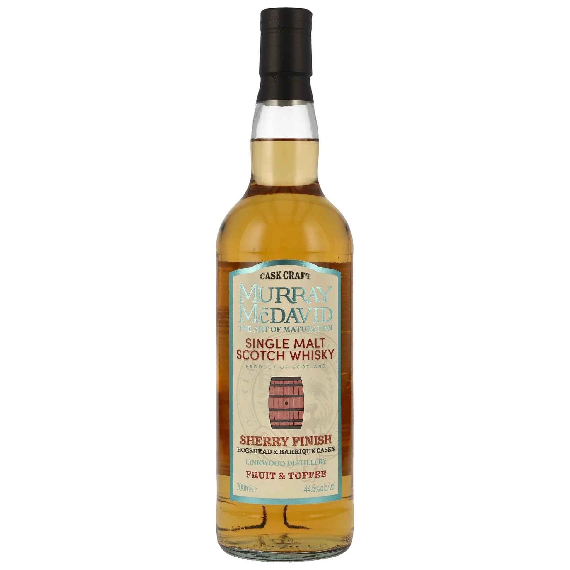 Schwarzbach Spirits Linkwood Murray McDavid Single Malt Whisky mit Oloroso und PX Sherry Finish in 0,7l Flasche.