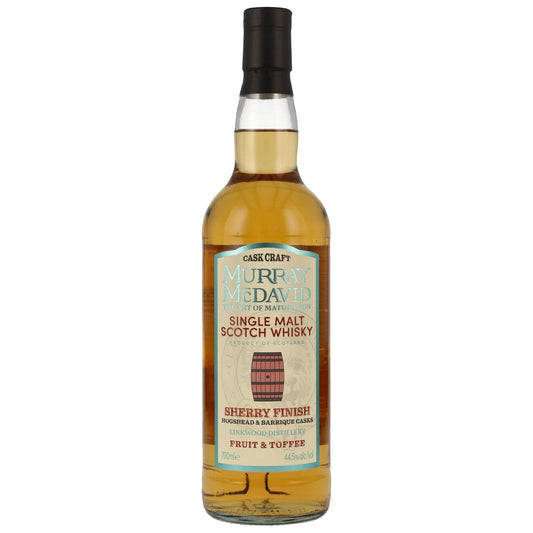 Schwarzbach Spirits Linkwood Murray McDavid Single Malt Whisky mit Oloroso und PX Sherry Finish in 0,7l Flasche.