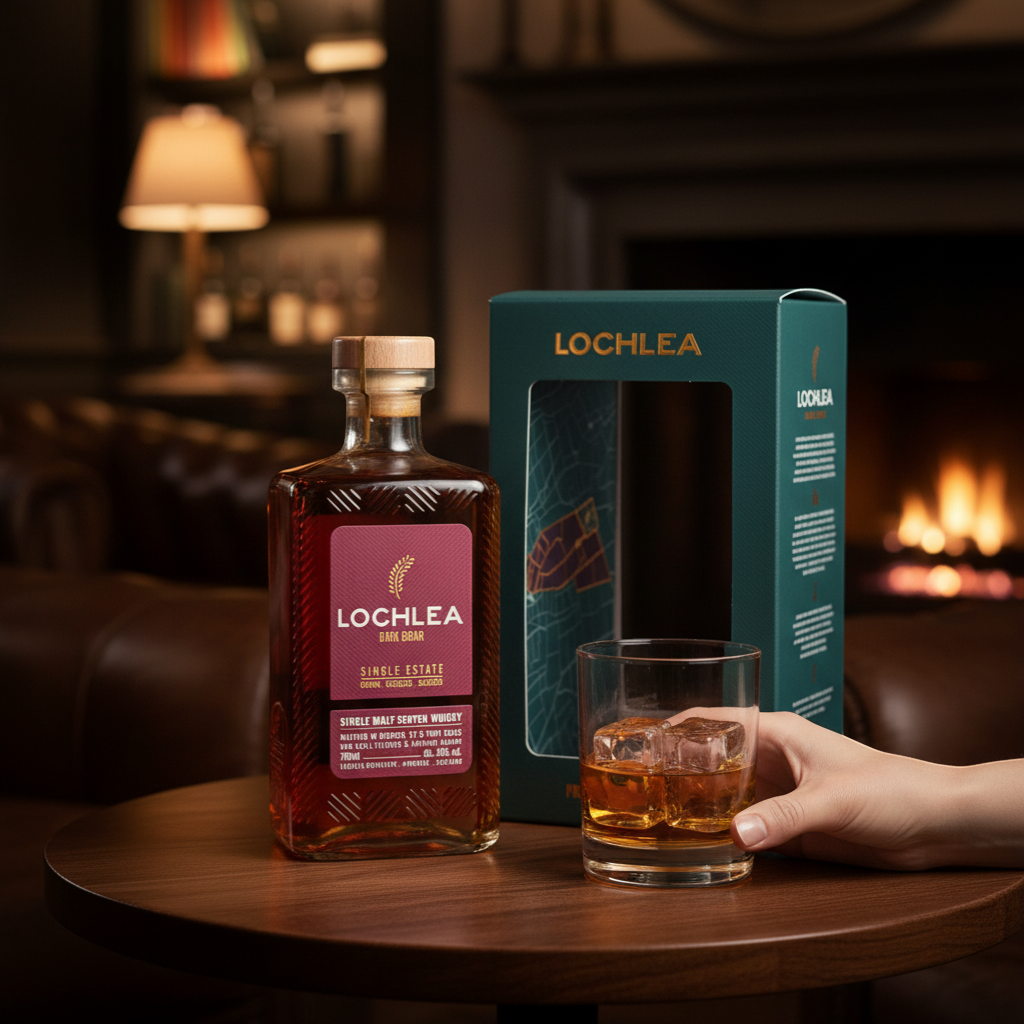 Schwarzbach Spirits LOCHLEA Dark Briar Single Malt Scotch Whisky, 46% vol, 700ml, matured in Oloroso, PX & Port casks, non-chill filtered.