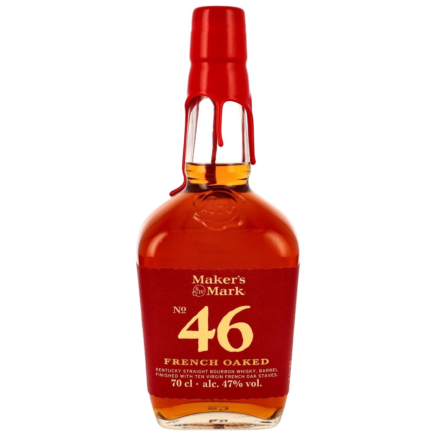 Schwarzbach Spirits Maker's Mark 46 Kentucky Straight Bourbon mit ikonischem rotem Wachssiegel in 0,7l Flasche