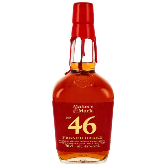 Schwarzbach Spirits Maker's Mark 46 Kentucky Straight Bourbon mit ikonischem rotem Wachssiegel in 0,7l Flasche