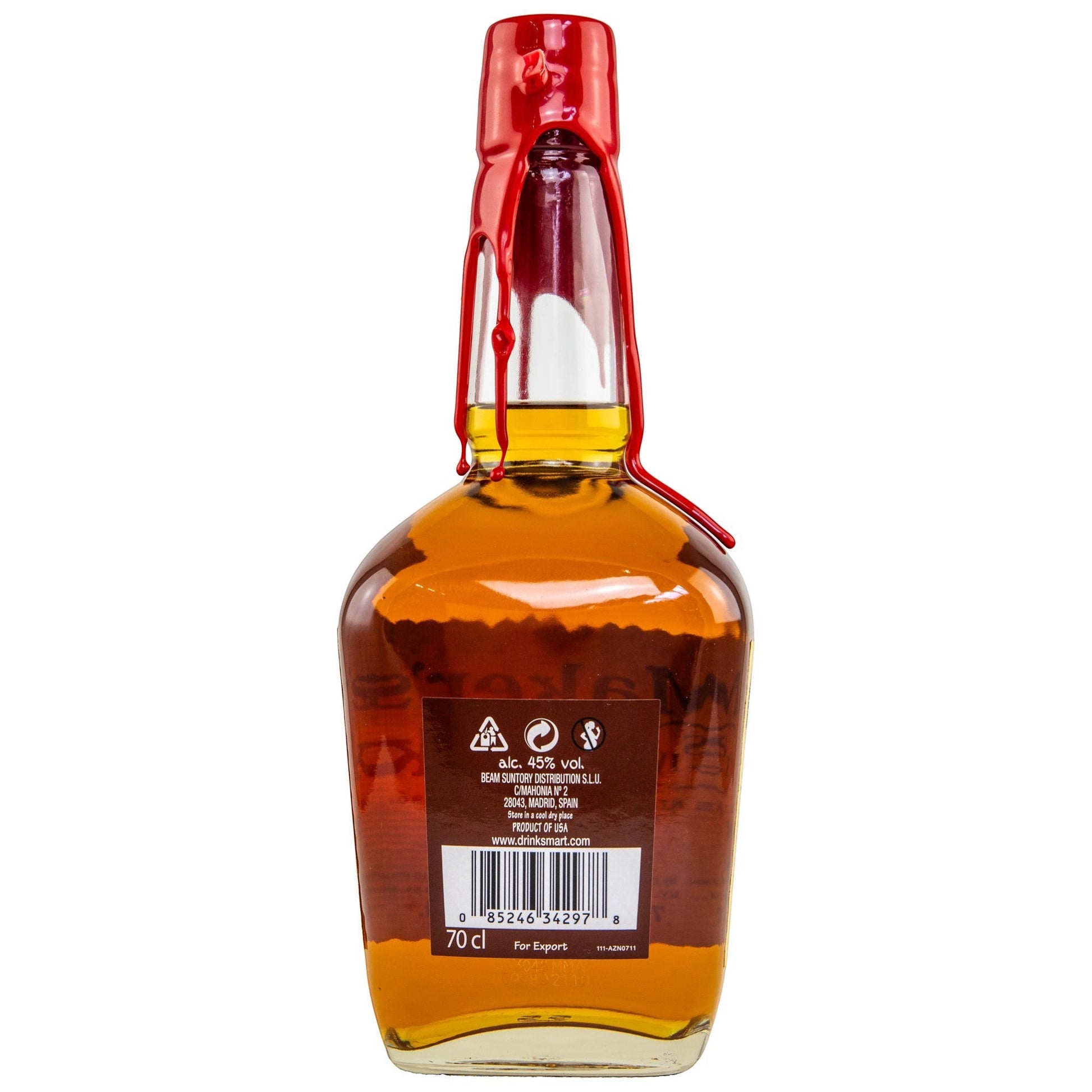 Schwarzbach Spirits Maker's Mark Kentucky Straight Bourbon Whiskey, 45% Vol., 70cl, with red wax seal.