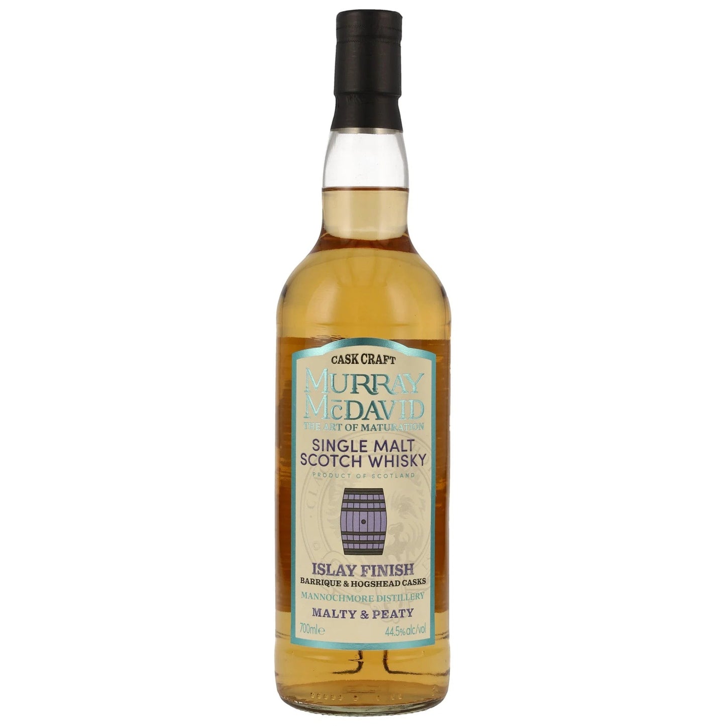 Schwarzbach Spirits Mannochmore Islay Cask Finish Whisky von Murray McDavid mit 44,5% Vol. in der 0,7l Flasche.