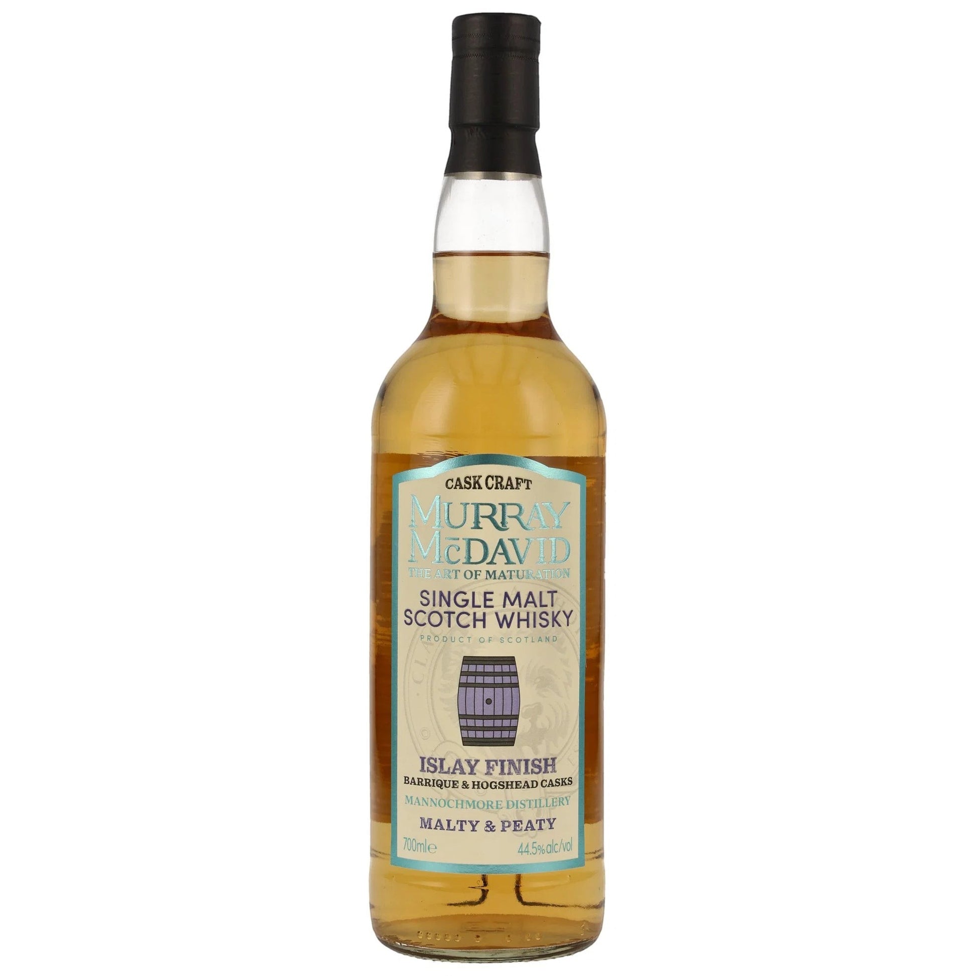 Schwarzbach Spirits Mannochmore Islay Cask Finish Whisky von Murray McDavid mit 44,5% Vol. in der 0,7l Flasche.